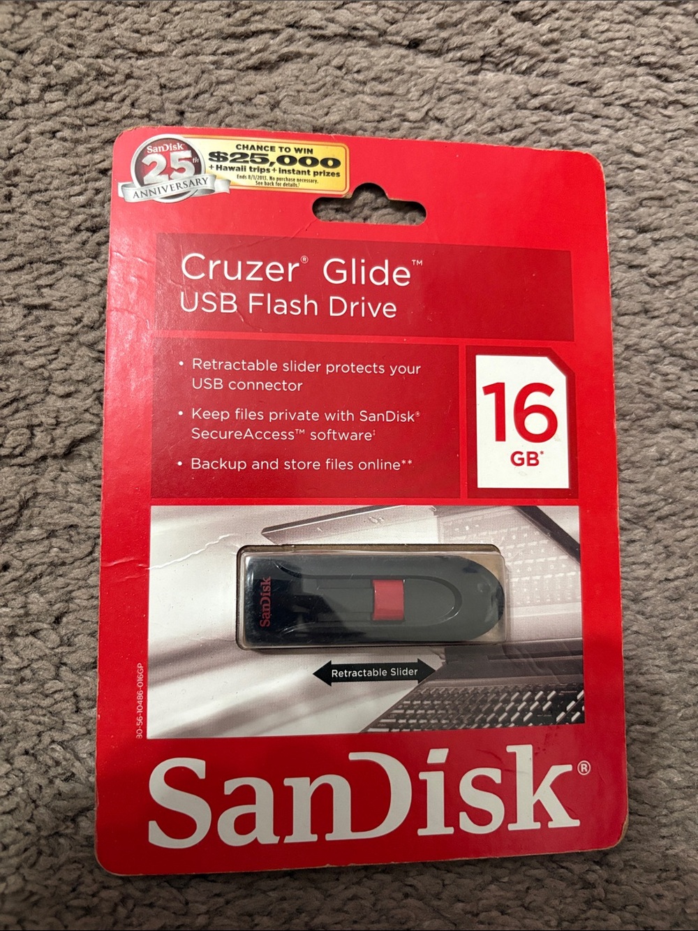 Andis USB Flash Drive in Black and Red